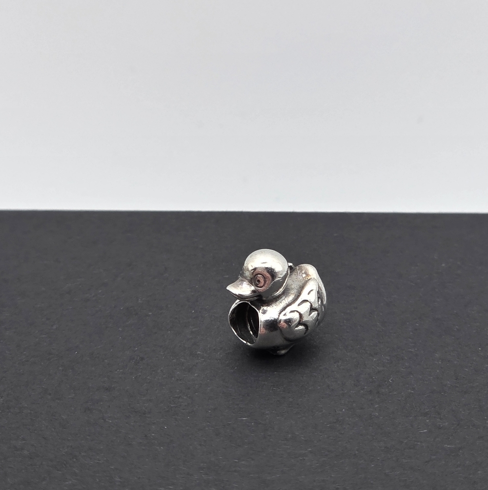 Pandora Retired Sterling Silver "Ducky" Charm. GUC